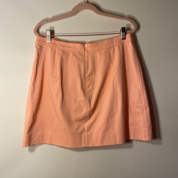 🔥 J. Crew | Peach Natasha Skirt in Stretch Twill Cotton Blend 10 NWT - Picture 3 of 6